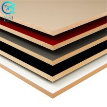 Mdf de 18 mm 4x8 con hoja de película de melamina / tablero de mdf laminado de melamina para muebles y gabinetes de cocina / 2800x5500 tamaño grande